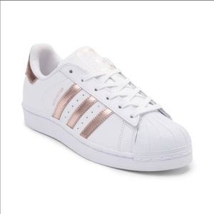 adidas Superstar White Copper Metalic Rose Gold